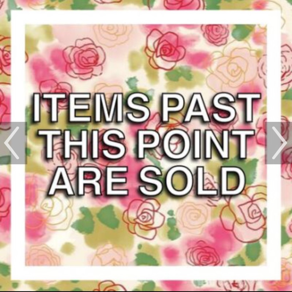 Sold items 💕